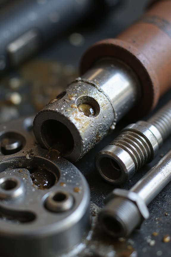 dry and lubricate tools