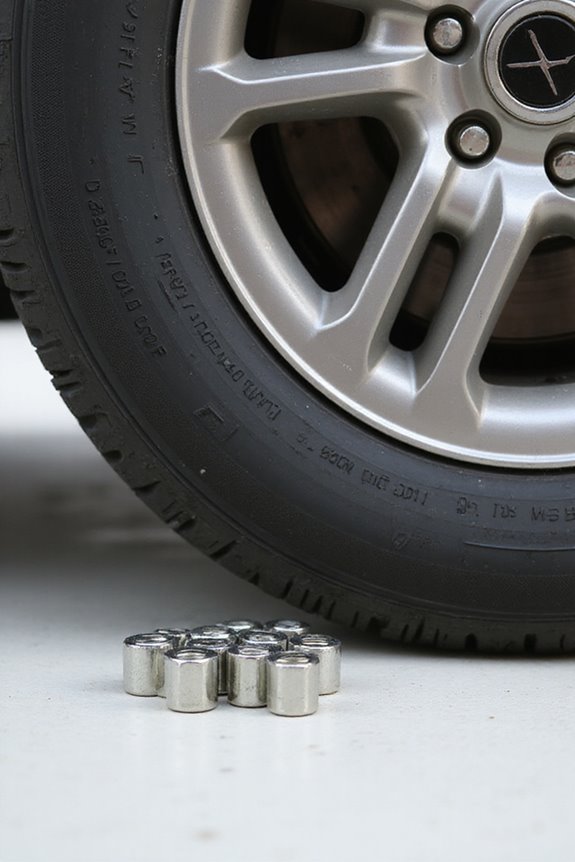 removing flat tire safely